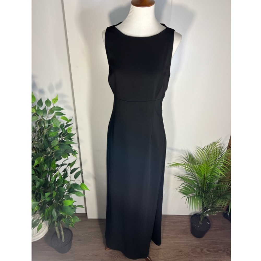 LAUREN RALPH LAUREN formal floor length maxi black dress - Picture 5 of 13
